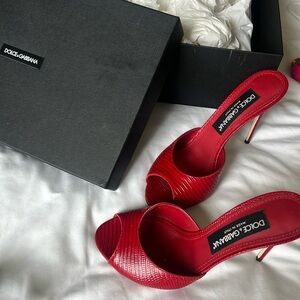 Woman’s Dolce and Gabbana calfskin heels